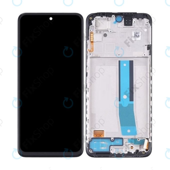 дисплей OLED за Xiaomi Redmi Note 11S 2201117SG 2201117SI, Тъчскрийн и рамка, черен, Black