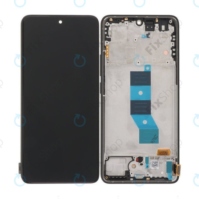 Дисплей OLED за Xiaomi Redmi Note 14 5G 24094RAD4G, тъч стъкло с рамка, Black