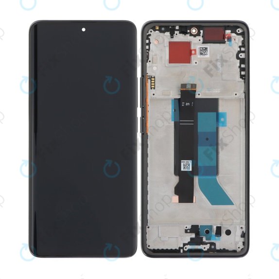 Дисплей OLED за Xiaomi Redmi Note 14 Pro 5G 24090RA29G, Midnight Black, Тъчскрийн с рамка