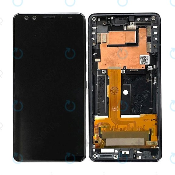 Дисплей OLED за HTC U12 Plus, Black, Тъчскрийн с рамка
