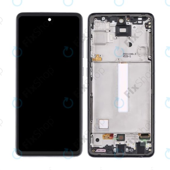 дисплей OLED за Samsung A52 5G A526B, A52s 5G A528B, Тъчскрийн и рамка, Awesome Black, OLED