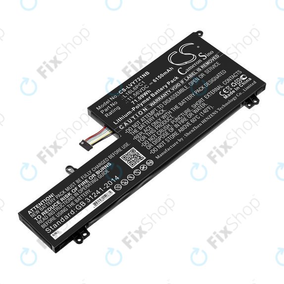 Батерия за Lenovo Yoga 720-15, 6150mAh, Li-Pol, 11.56V, L16L6PC1, HQ