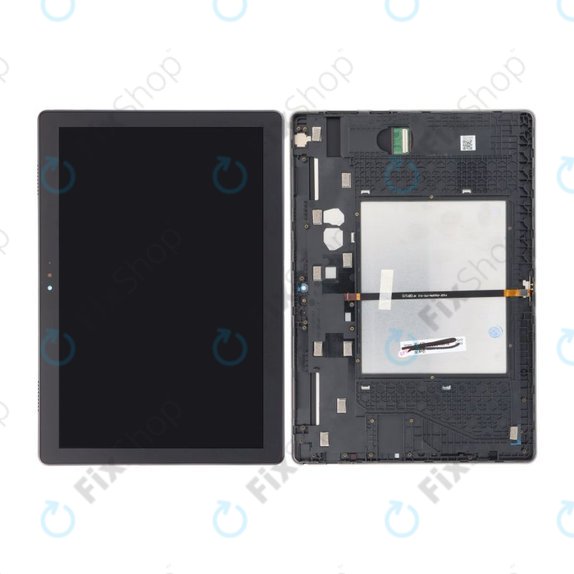 Дисплей за Lenovo Tab M10 TB-X605F, TB-X605N, TB-X605M, Тъчскрийн с рамка, Черен