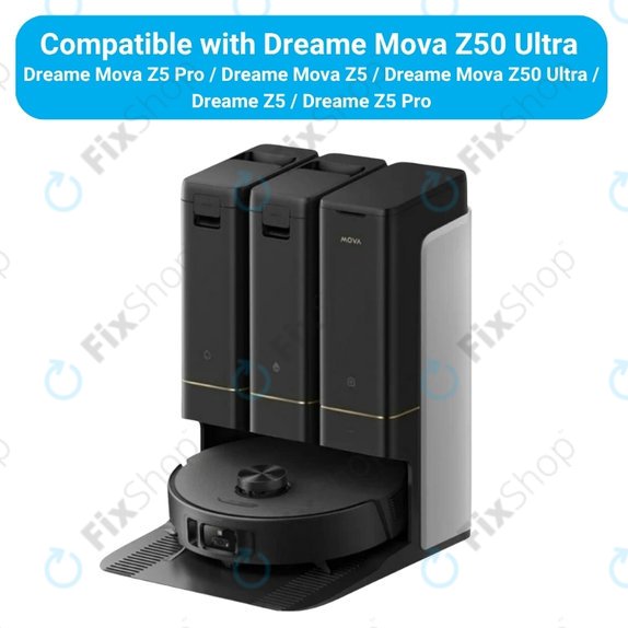 Комплект резервни части за Dreame Mova Z50 Ultra, Z5, Z5 Pro (1x Основна четка, 2x Филтър, 2x Странична четка)