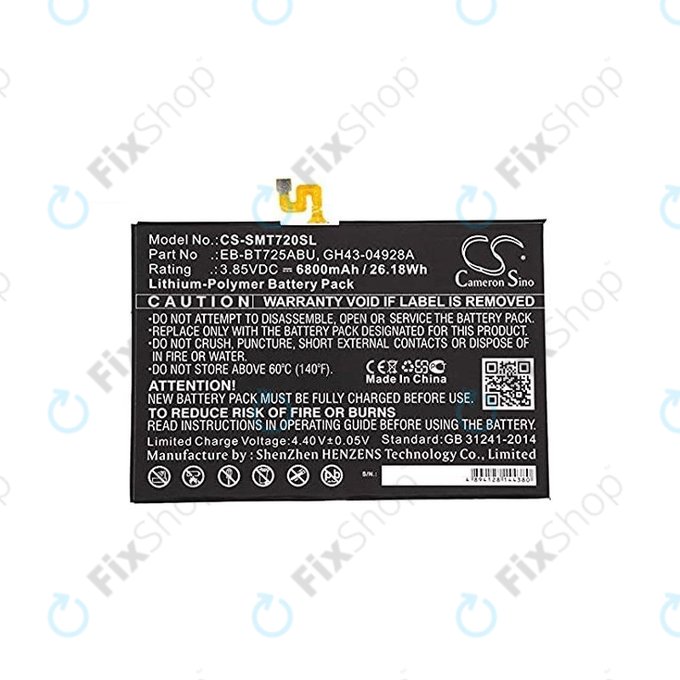 Батерия за Samsung Tab S5e, EB-BT725ABU, 6800mAh, HQ