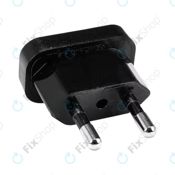 Захранващ адаптер 220V US към EU, Black, Черен
