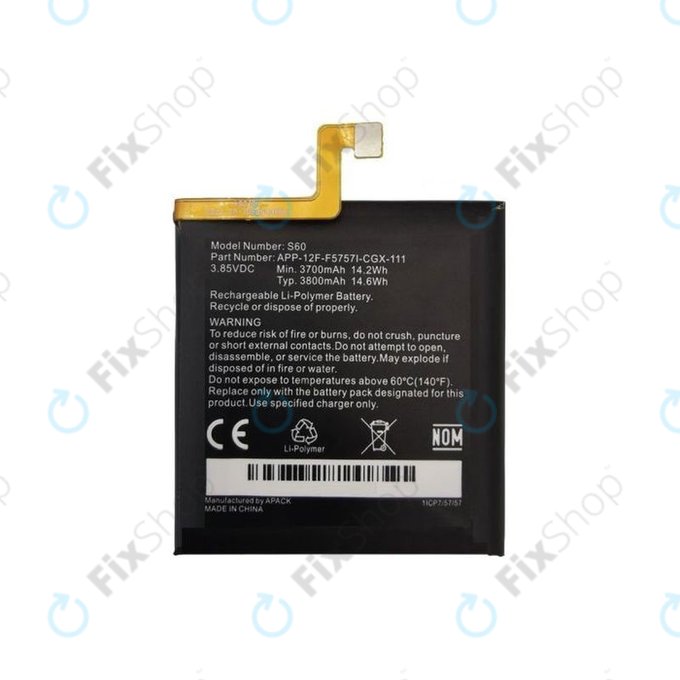 Батерия за Caterpillar CAT S60, 1ICP7/57/57, 3800mAh