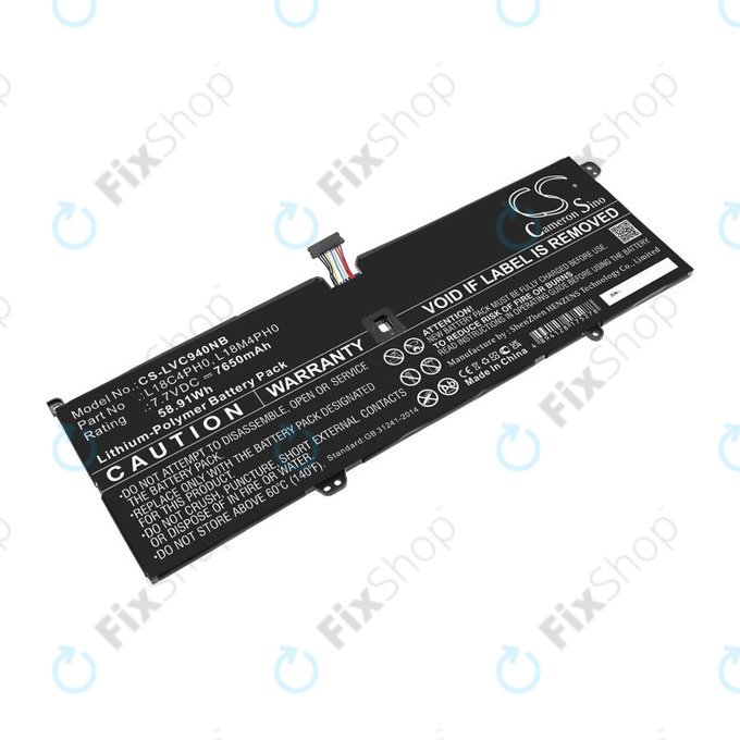 Батерия за Lenovo Yoga C940, 7650mAh, Li-Pol, 7.7V, L18C4PH0, HQ
