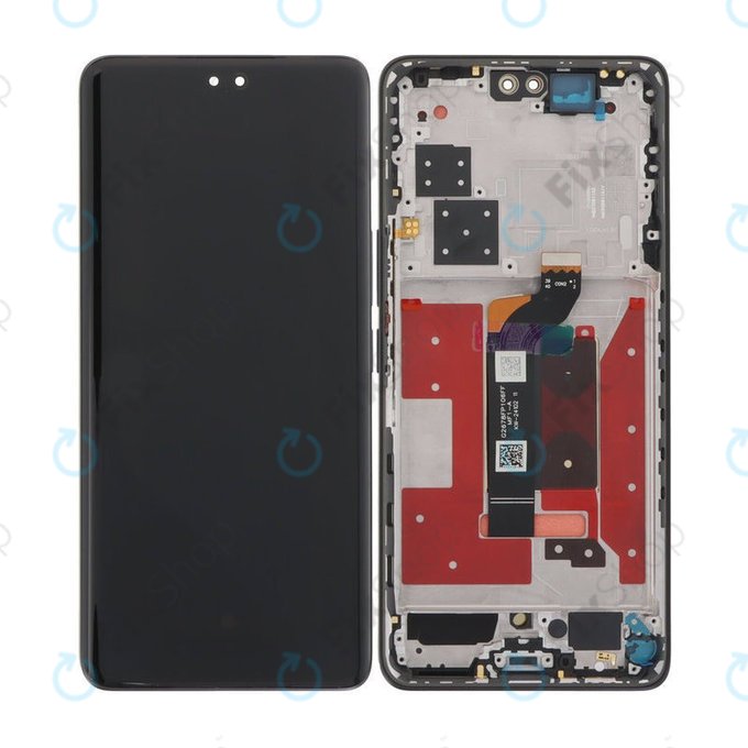 Дисплей OLED за Honor 200 Pro, Black, Тъчскрийн с рамка
