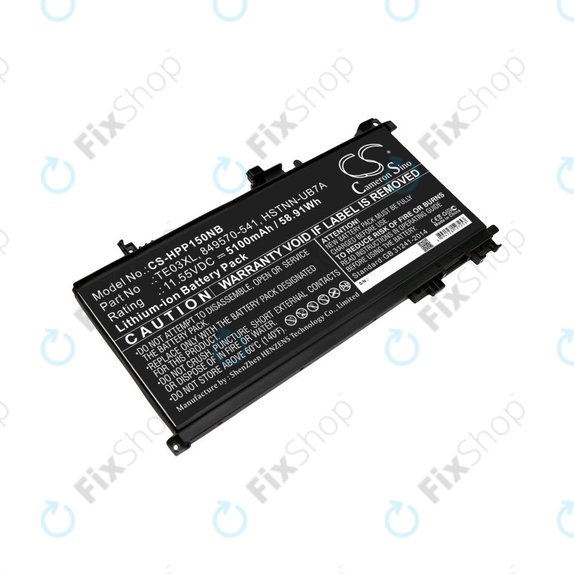 Батерия за HP Omen 15, Pavilion 15, WASD 15, 5100mAh, Li-Ion, 11.55V, TE03XL, HQ