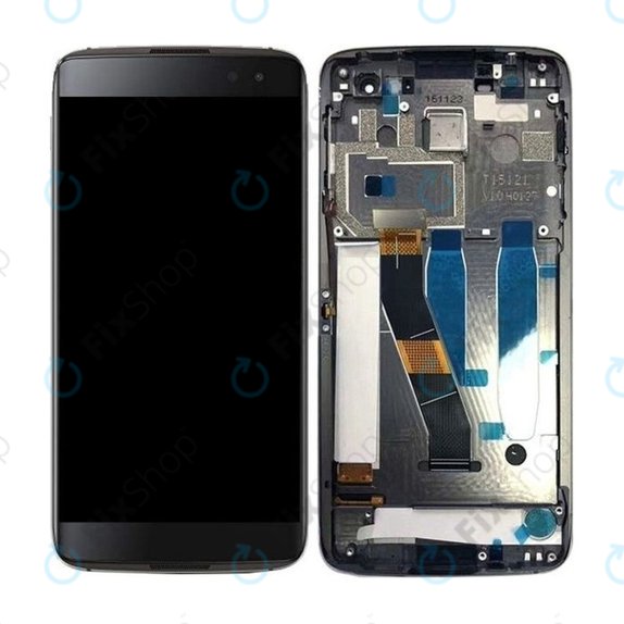 дисплей OLED за Blackberry DTEK60, Тъчскрийн и рамка, черен, Black