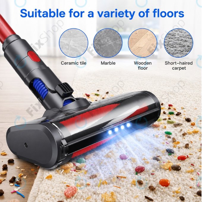 Подова глава с LED светлина за Dyson V-series, Outsize