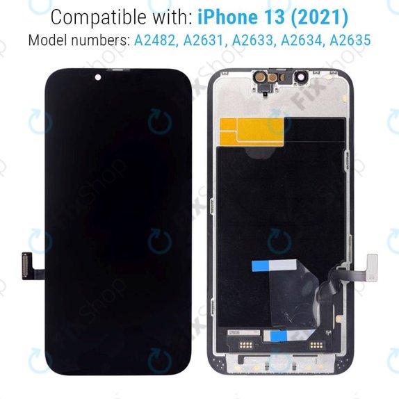 Дисплей за iPhone 13, Тъчскрийн с рамка, Refurbished