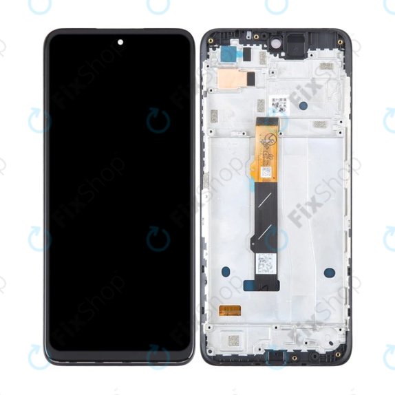 дисплей за Motorola Moto G42 XT2233, Тъчскрийн и рамка, черен, Black, TFT