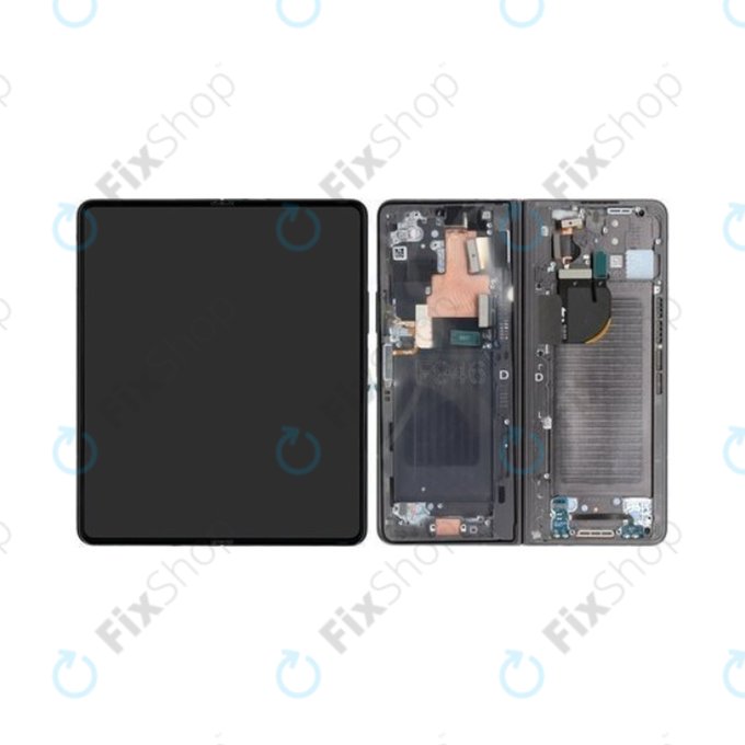 дисплей за Samsung Z Fold 5 F946B, Тъчскрийн и рамка, GH82-31842D, Gray, Genuine Service Pack