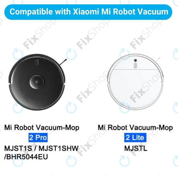 Комплект резервни части за Xiaomi Mi Robot Vacuum Mop 2 Pro, 2 Lite (1x Основна четка, 2x Филтър, 2x Странична четка, 2x Моп кърпа)