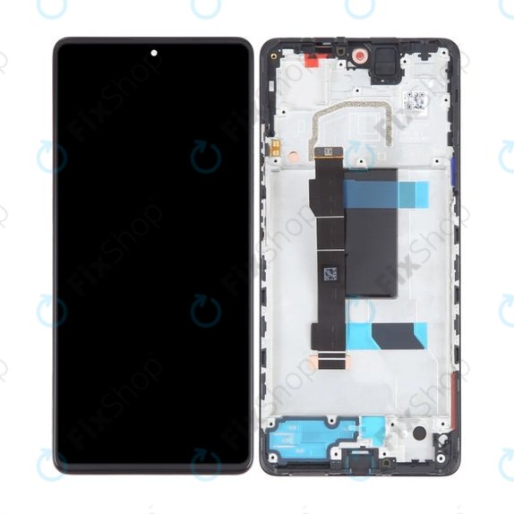 дисплей OLED за Xiaomi Poco X5 Pro, Тъчскрийн и рамка, Astral Black