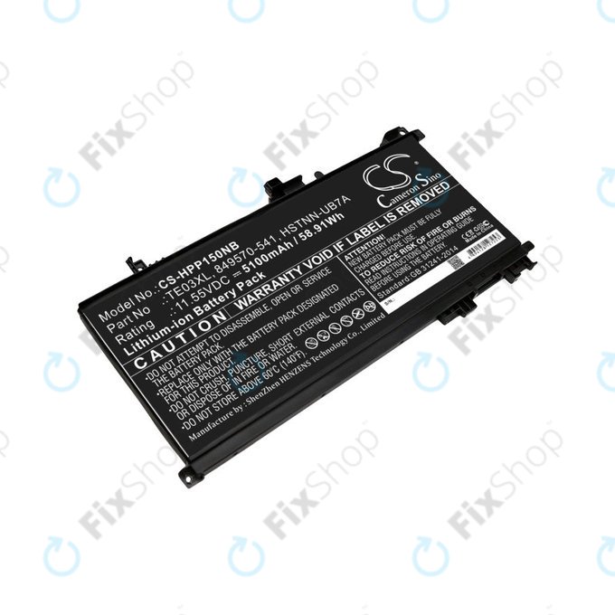 Батерия за HP Omen 15, Pavilion 15, WASD 15, 5100mAh, Li-Ion, 11.55V, TE03XL, HQ