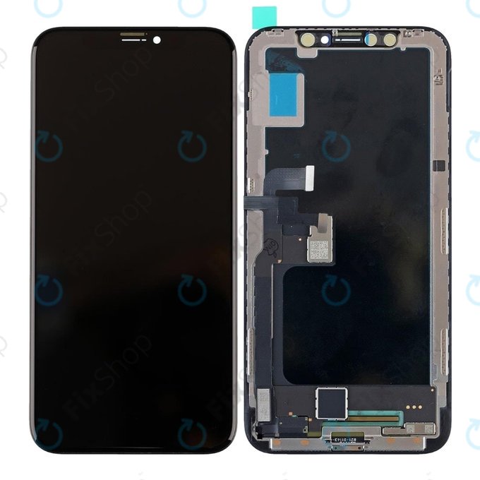 Дисплей Hard OLED за iPhone XS, Тъчскрийн с рамка, FixPremium