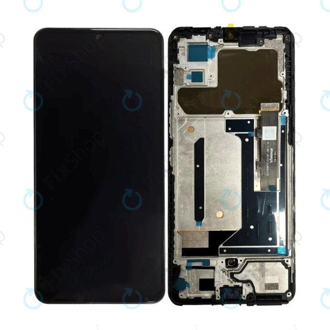 дисплей OLED за ZTE Axon 30 5G A2322 A2322G, Тъчскрийн и рамка, черен, Black