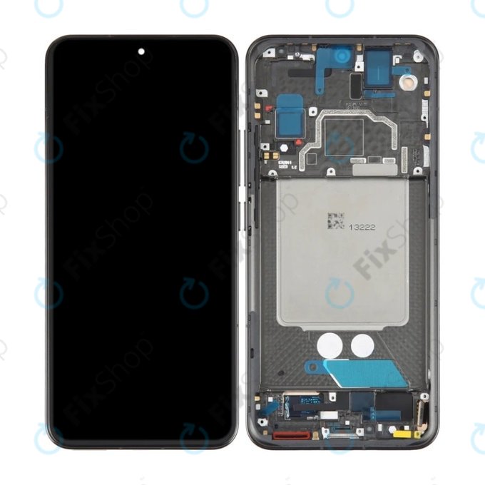 дисплей OLED за Xiaomi 13, Тъчскрийн и рамка, черен, Black