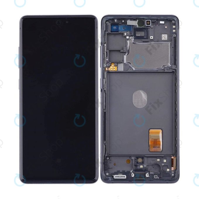дисплей за Samsung S20 FE G780F, Тъчскрийн и рамка, черен, Black, TFT
