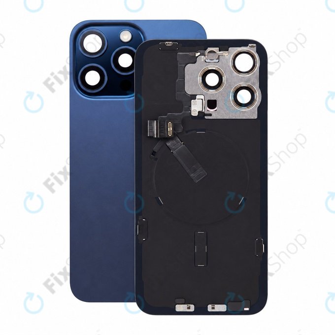 Стъкло на задния капак за iPhone 15 Pro Max, Blue Titanium, Pulled A