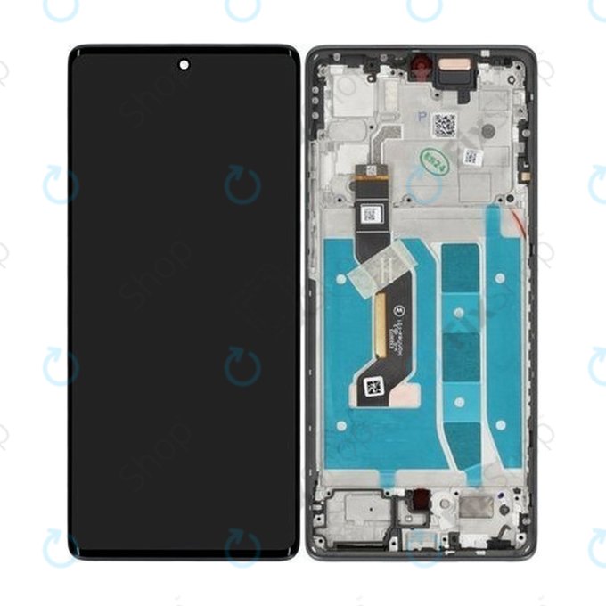 Дисплей за Motorola Moto G85 5G, Urban Grey, Тъчскрийн с рамка, 5D68C24854 Genuine Service Pack