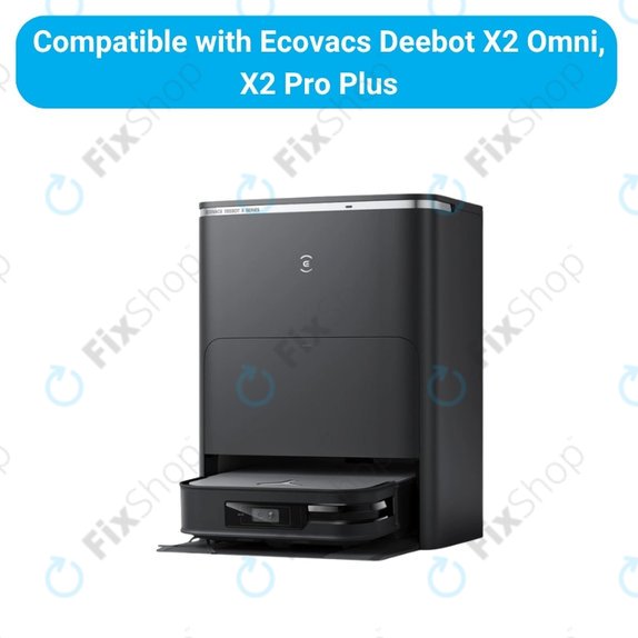 Комплект резервни части за Ecovacs Deebot X2 Omni (2x Основна четка, 4x Филтър, 4x Странична четка, 8x Моп кърпа, 4x Торба за прах)