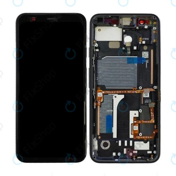 дисплей OLED за Google Pixel 4, Тъчскрийн и рамка, Just Black