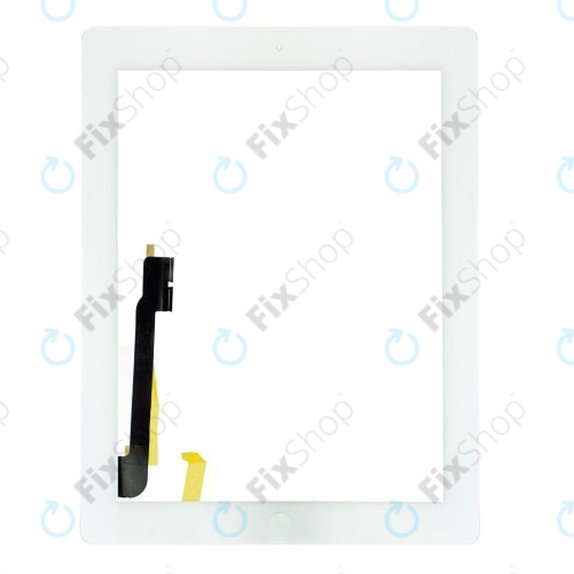 Тъчскрийн с бутон Home за iPad 3, iPad 4, White