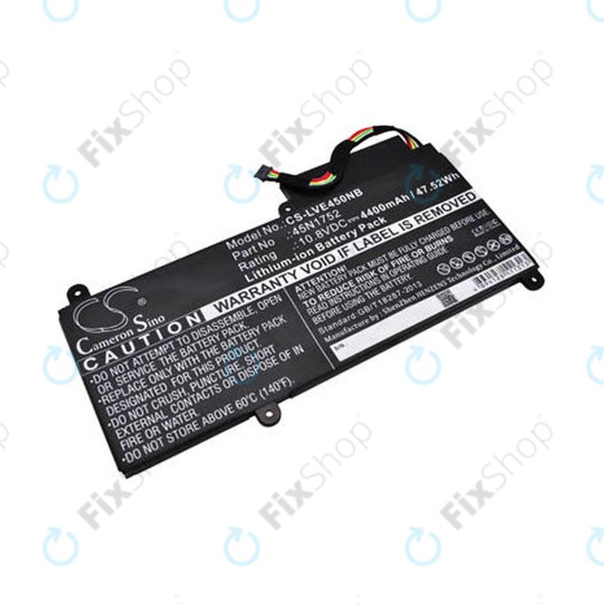 Батерия за Lenovo ThinkPad E450, E455, E460, E465, T470p, ThinkPad Edge E450 i7, 4400mAh, Li-Ion, 10.8V, 45N1752, HQ