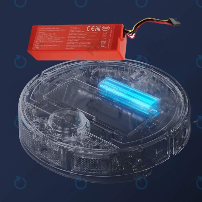Батерия за Xiaomi Mi Robot Vacuum Mop 2 (Mijia 2C), 2 Pro, P1904-4S2P-MM, Li-Ion, 14.4V 6500mAh