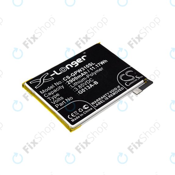 Батерия за Google Pixel 3, 2900mAh, Li-Pol, 3.85 V, G013A-B, HQ