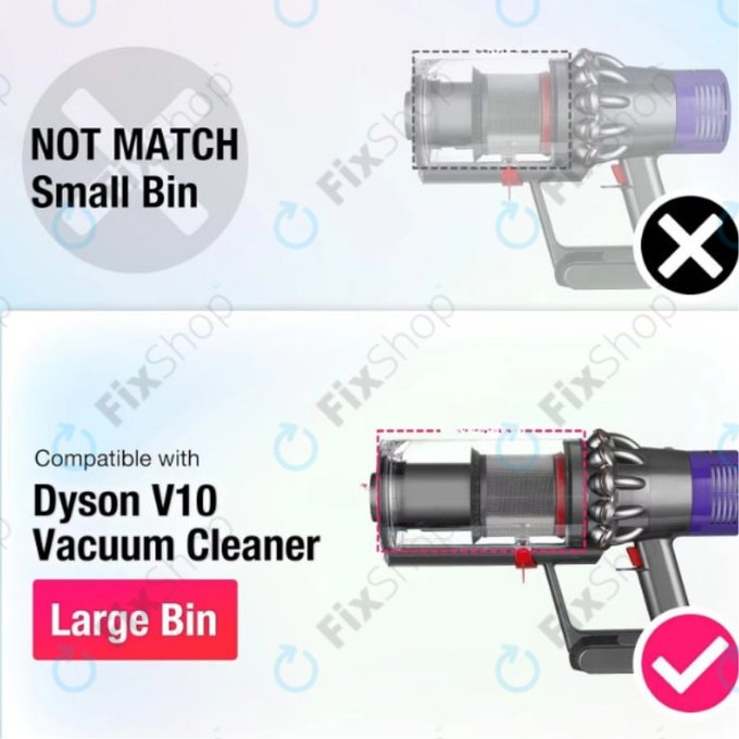 Контейнер за прах за Dyson V10 SV12