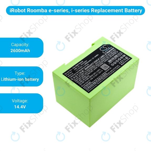 Батерия за iRobot Roomba e-series, i-series, ABL-D1, 4624864, ABL-D2, Li-Ion 14.4V 2600mAh, HQ
