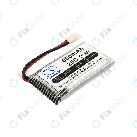 Батерия за Hubsan X4 H107, 650mAh, Li-Pol, 3.7V, H107C-A24, HQ