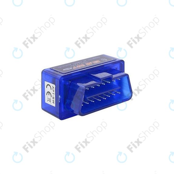 Уред за диагностика на автомобили, Mini, ELM327, Bluetooth, OBD2, Син, ELM Electronics
