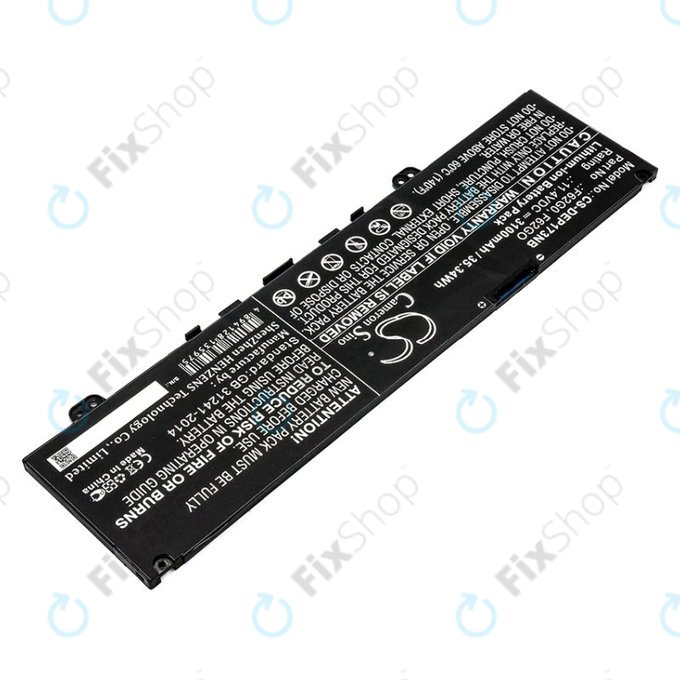 Батерия за Dell Inspiron 13, 7373, Vostro 13, 3100mAh, Li-Ion, 11.4V, F62G0, HQ