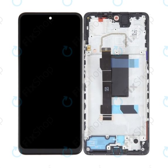 дисплей за Xiaomi Redmi Note 12 Pro 5G, Тъчскрийн и рамка, Midnight Black, TFT