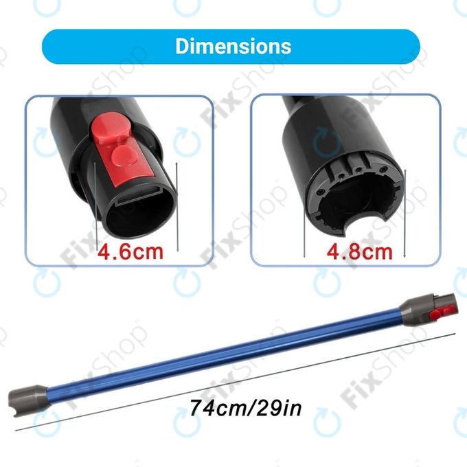 Смукателна тръба за Dyson V12, син, Blue