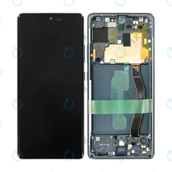 дисплей OLED за Samsung S10 Lite G770F, Тъчскрийн и рамка, Prism Black