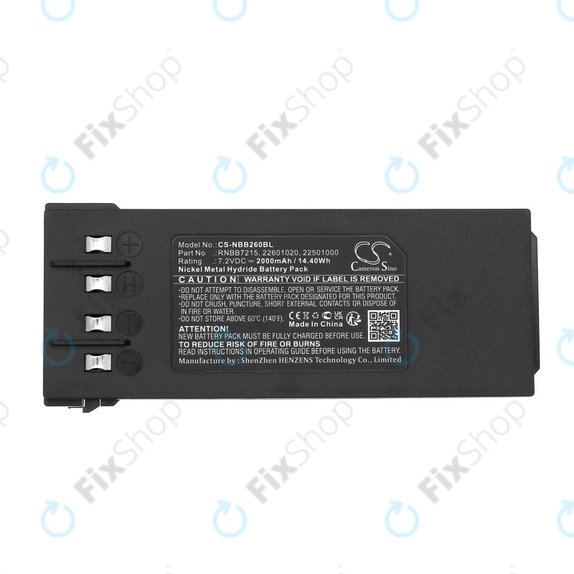 Батерия за Hiab 077 Hiduo, 088CL, 095, 2000mAh, Ni-MH, 7.2V, RNBB7215, 2.250.1000, HQ