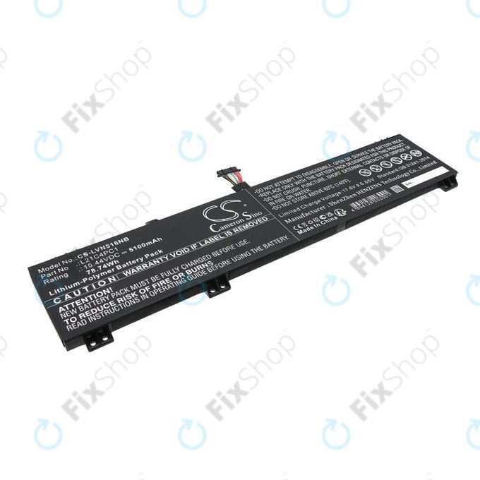 Батерия за Lenovo Legion 5 15ARH7H, 82RD0002SB, 5100mAh, Li-Pol, 15.44V, L21C4PC1, HQ