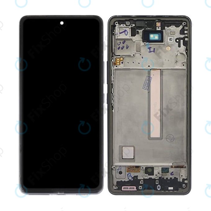дисплей за Samsung A53 A536B, Тъчскрийн и рамка, Awesome Black, TFT