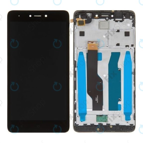 дисплей за Xiaomi Redmi Note 4 SD Global, Redmi Note 4X, Тъчскрийн и рамка, черен, Black, TFT