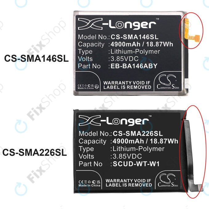 Батерия за Samsung A22 5G A226B, 4900mAh, Li-Pol, 3.85 V, SCUD-WT-W1, HQ