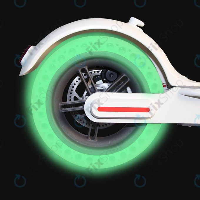 Издръжлива напълно безкамерна гума за Xiaomi Mi Electric Scooter 1S, 2 M365, Essential, Pro, Pro 2, флуоресцентно зелен, Green Fluorescent