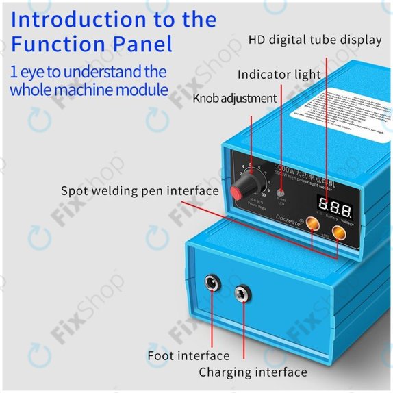 Преносим точков заваръчен апарат, 4000mAh, Docreate HPSW 5000W