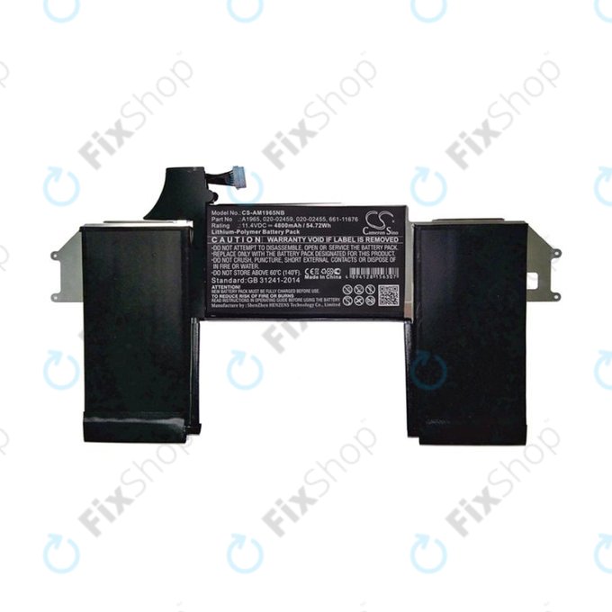 батерия за MacBook Air 13" A1932 (късно 2018 – средата на 2019), A2179 (2020), A1965, 4800mAh, HQ